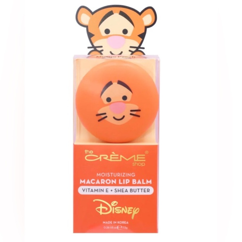 The Crème Shop x Disney TIGGER Macaron Vit E Shea butter Mango Peach Lip Balm